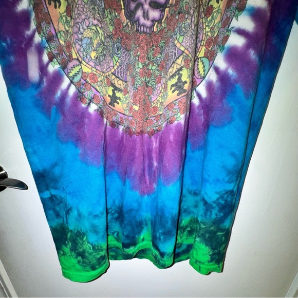 Liquid Blue Grateful Dead Celtic Mandala China Rider Psychedelic Tie-Dye T-Shirt - Picture 6 of 10